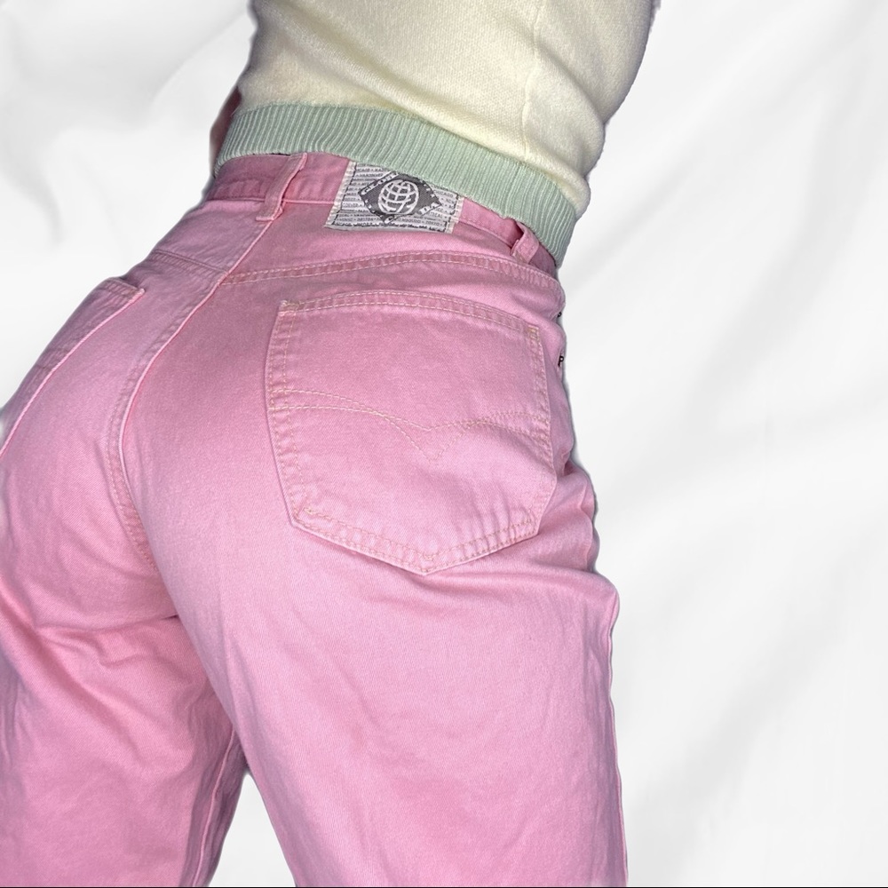 Vintage pink jeans